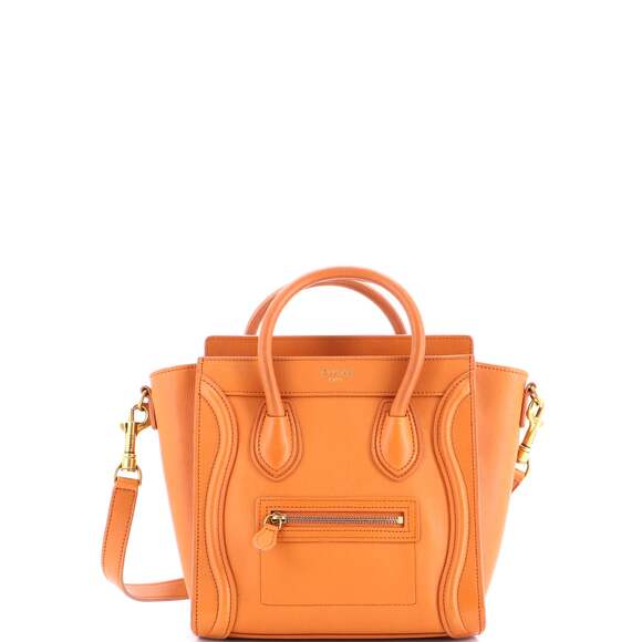 Celine Luggage Bag Smooth Leather Nano #203794C14B